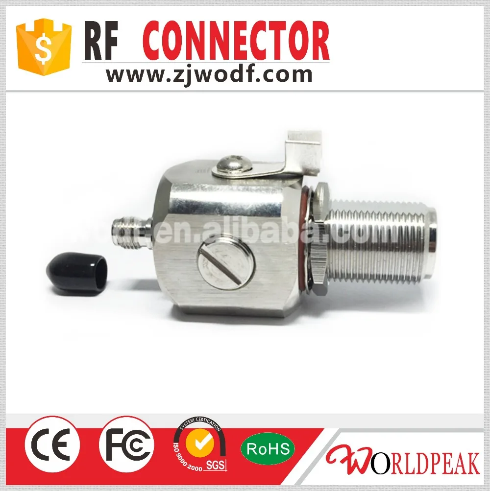 Free Shipping 1pcs SMA female to N bulkhead lightning protector electrical surge rf arrester |