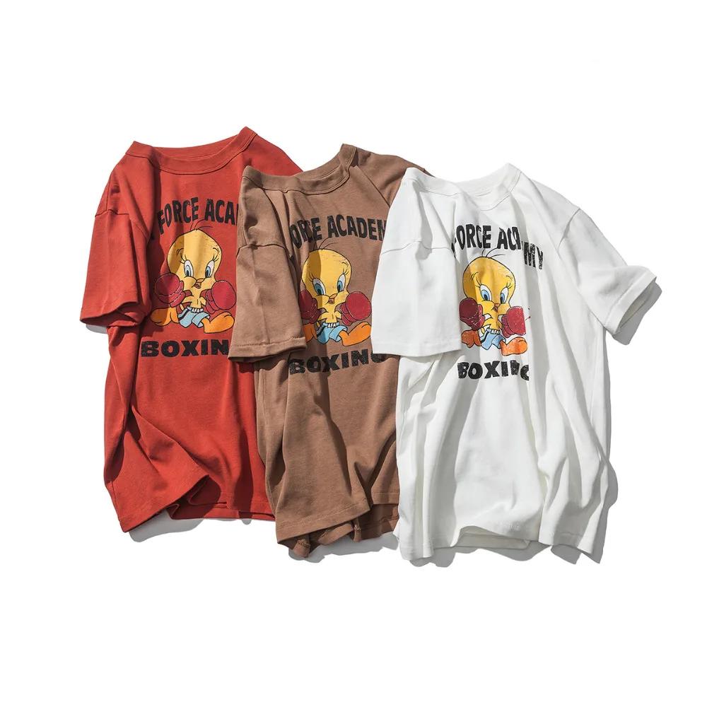 Лето Забавный футболки Slim Fit мультфильм печатных гордость бокс Футболка Для