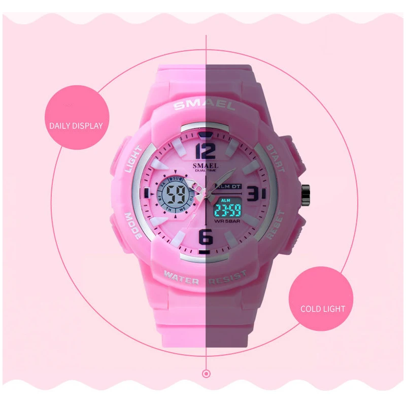 Часы наручные SMAEL мужские/женские кварцевые модные спортивные брендовые