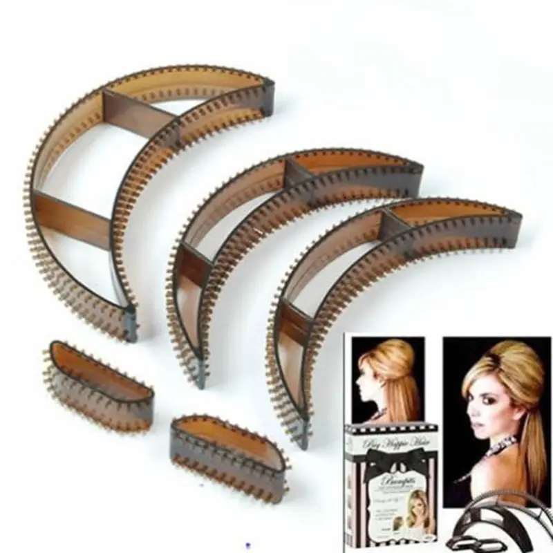

5pcs/set Head Heightening Pad Hair Volumizing Inserts Head Pump Beauty Kit Tool 3 Types Size Hair Styling Accessories Wholesale