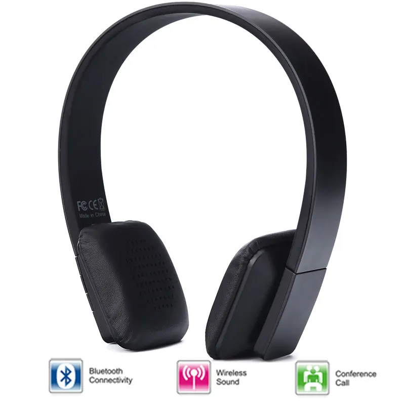 black Гарнитура bluetooth наушники беспроводные наушники блютуз гарнитура большие наушники наушник наушники для телефона наушники - Цвет: black