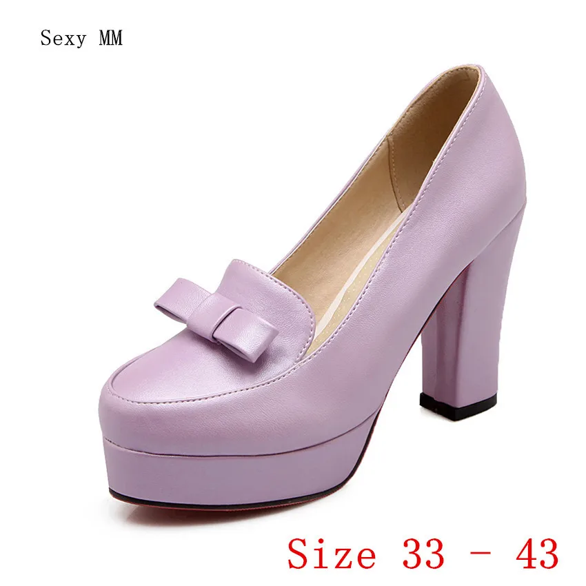 

Office Career Women High Heel Shoes Platform Pumps Woman High Heels Party Wedding Shoes Kitten Heels Plus Size 33 - 40 41 42 43