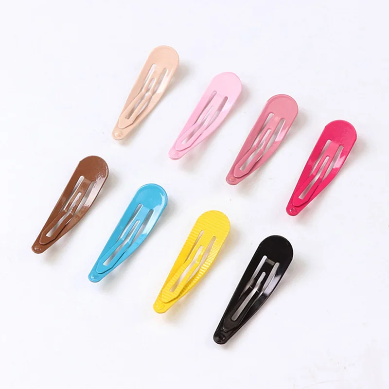 40 шт./лот хорошее качество милая заколка для волос девочек цветная розовая