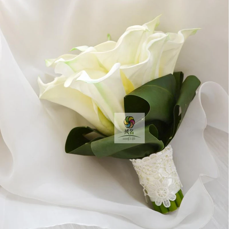 DIY европейский стиль простой и элегантный пасторальный сад Калла цветок букет