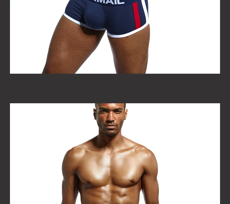 JOCKMAIL мягкое Мужское нижнее белье, боксеры, усиление выпуклости, пуш-ап чашечки, нижнее белье, мужские шорты, трусы для увеличения размера, мужские трусы