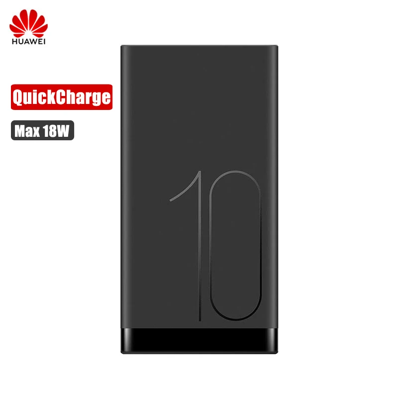 Huawei 10000 мАч банк питания QuickCharge Макс 18 Вт Двусторонняя Быстрая зарядка портативный внешний аккумулятор для iPhone samsung huawei