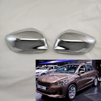 novel style 2pcs abs chrome plated door mirror covers for peugeot 301 2012 2018 car accessories modification