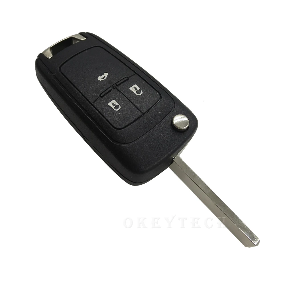 OkeyTech запасной ключ для Chevrolet Vauxhall astra h j insignia g vectra c mokka zafira 2 3 кнопки складной пульт