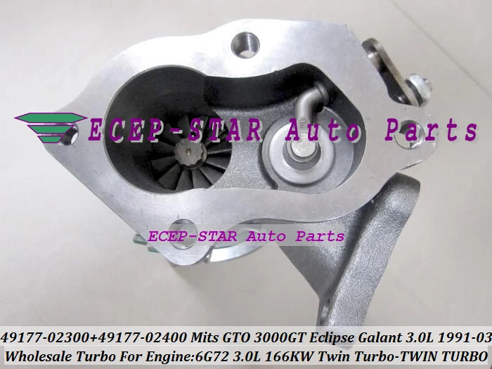 Бесплатная доставка турбокомпрессор Twin Turbo TD04 49177 02400 02410 MD168264 для MITSUBISHI GTO 3000GT Eclipse
