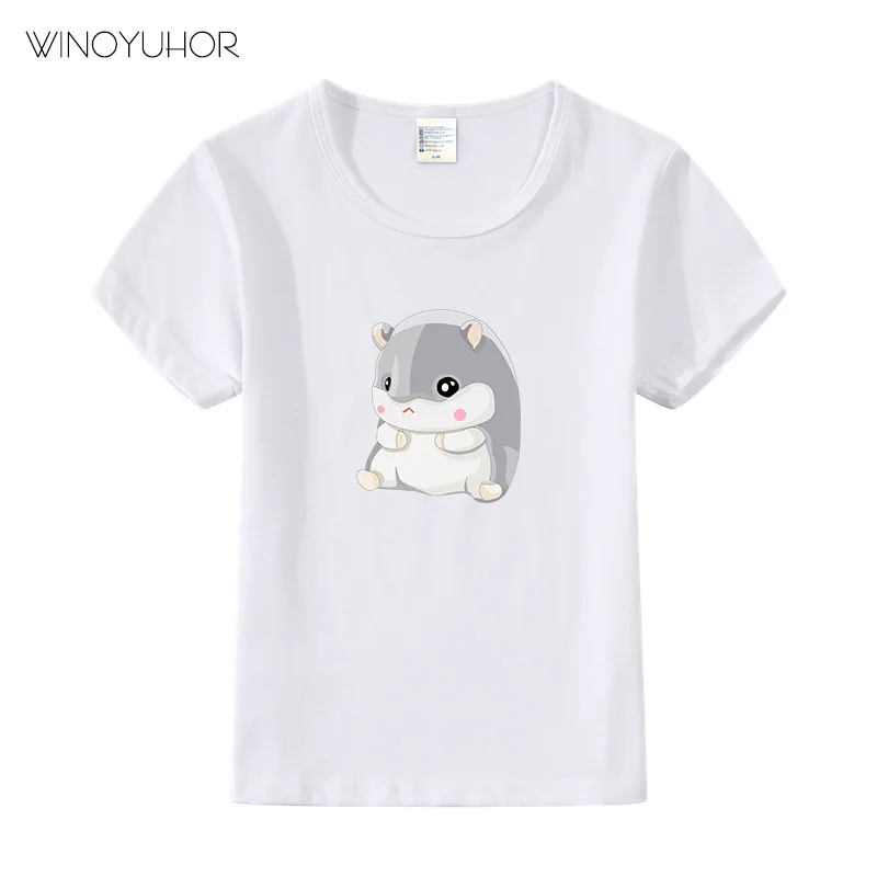 Симпатичный Хомяк детская одежда детские топы для маленьких мальчиков забавная