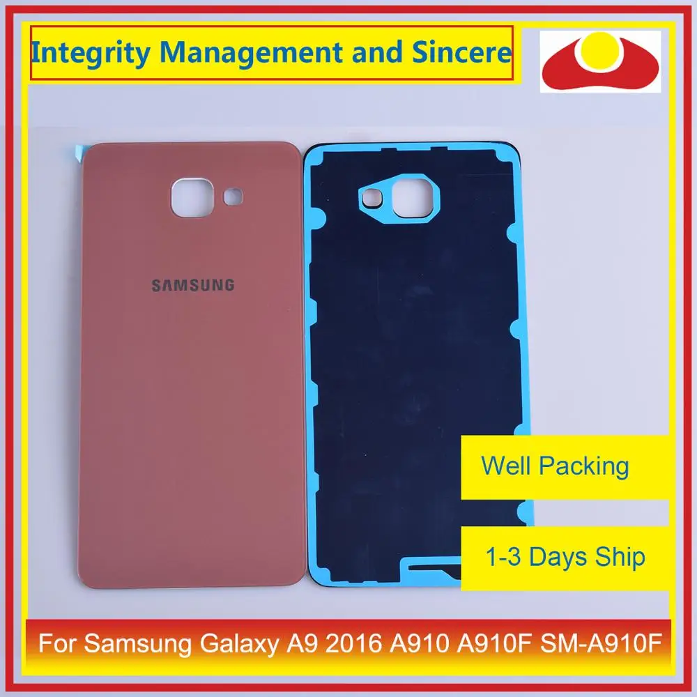 Для samsung Galaxy A9 Pro A910 A9100 A910F Корпус Батарея дверь задняя крышка корпуса Корпус сменная часть