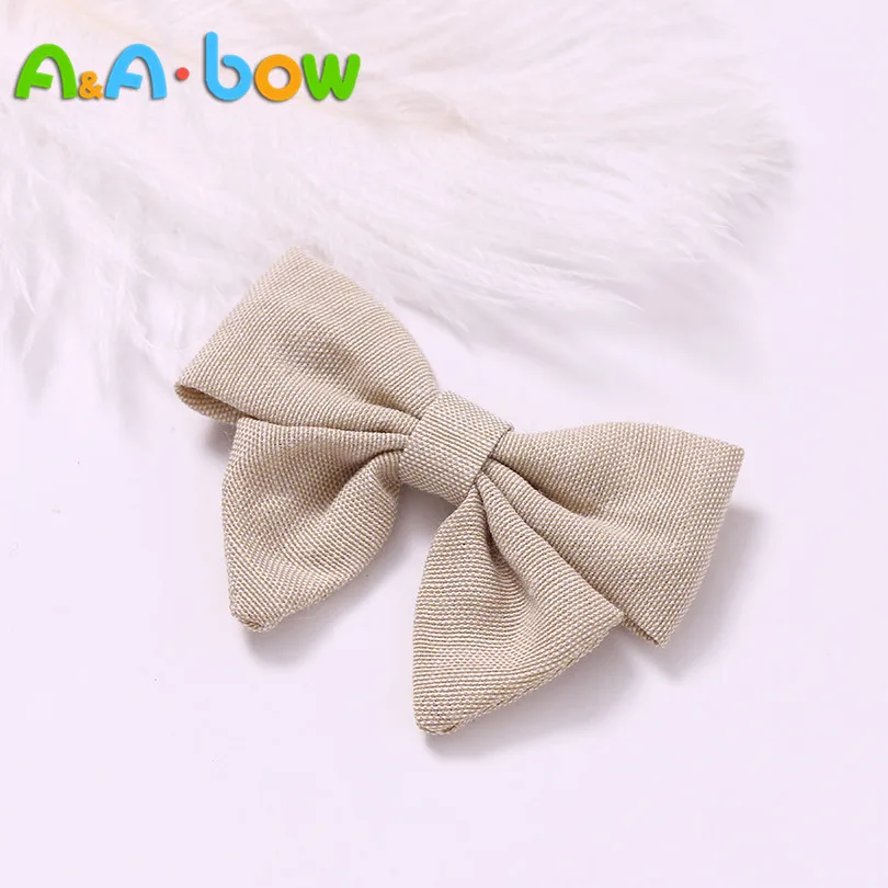 Horquillas con lazo para ni&ntilde;a, horquillas hechas a mano de 9 colores, 1 unidad/colores, accesorios para el cabello para beb&eacute;, horquillas con lazo-3