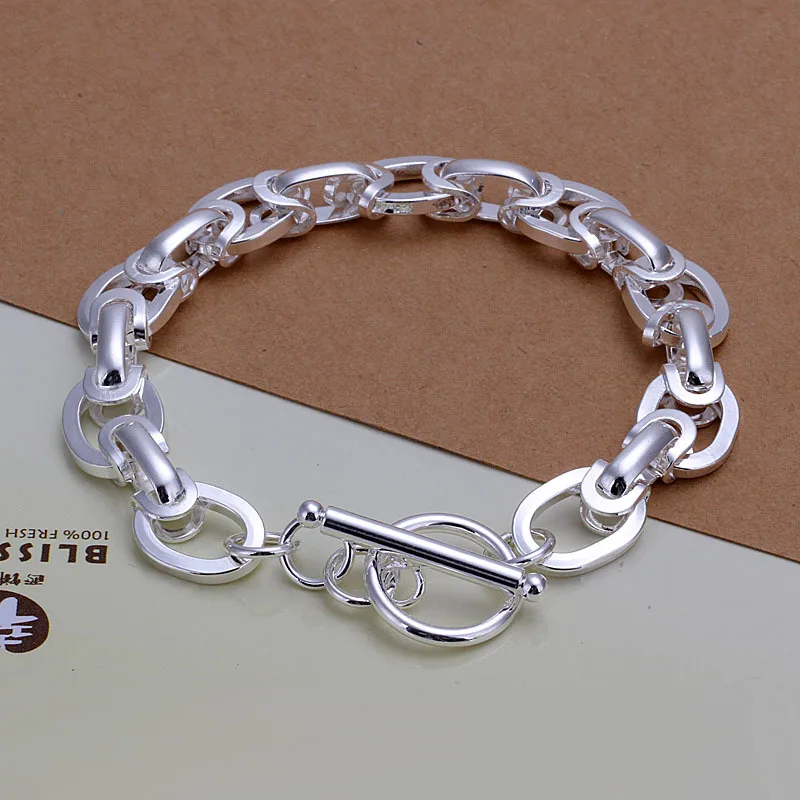 Free Shipping 925 Sterling Silver Jewelry Bracelet Fine Fashion Plated Bangle Top Quality SB295 | Украшения и аксессуары