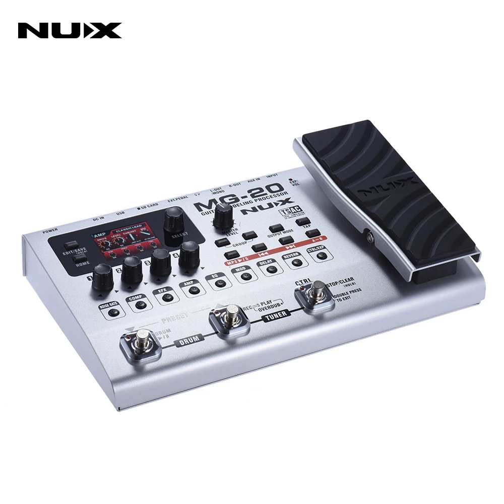NUX MG 20 многофункциональные al моделирующие гитарные эффекты с 60 эффектными