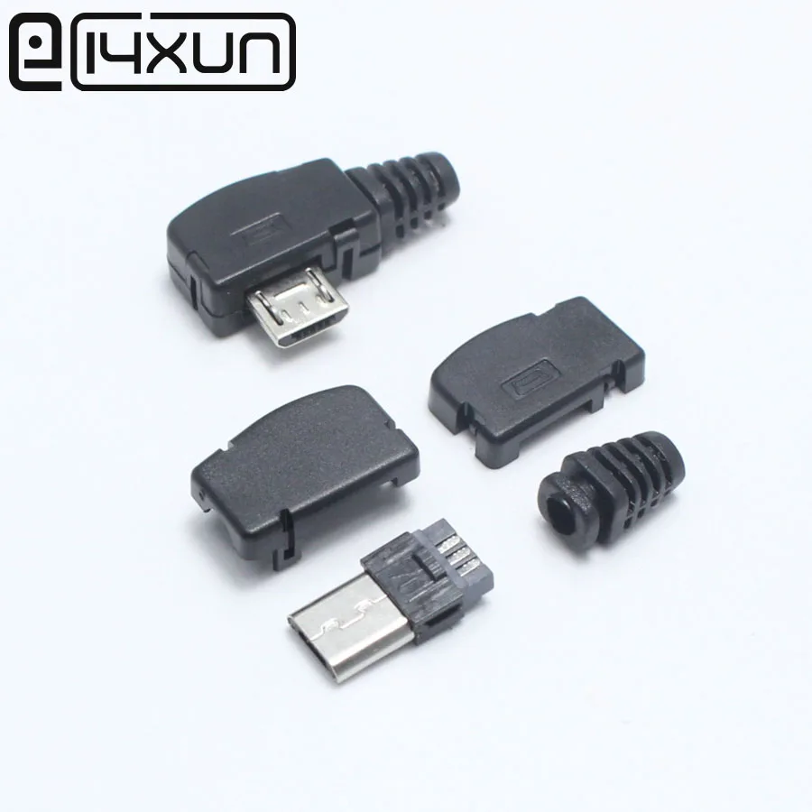 EClyxun 10 компл./лот Micro 5P USB штепсельная Вилка Тип припоя заглушка для зарядки 90