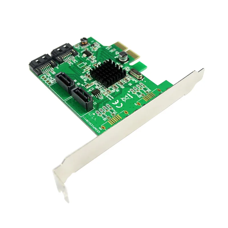 Marvell 9235 чипсет Quad ports SATA 3,0 PCI-e контроллер, SATA III порт мультипликатор карта с разъемом PCI Express