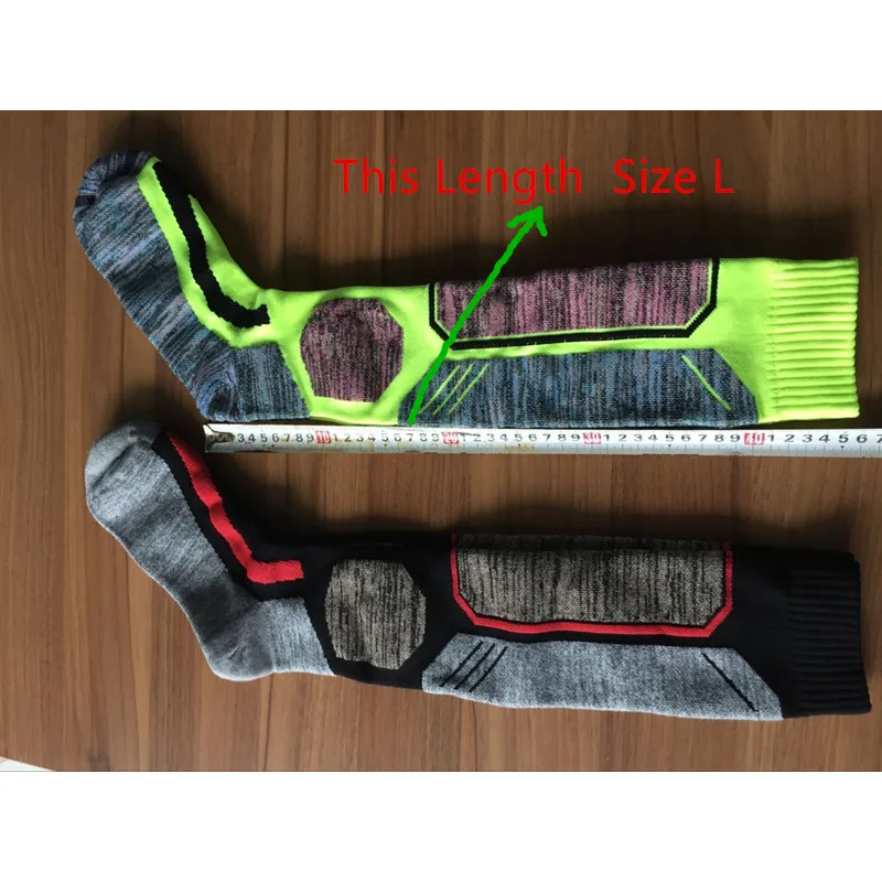 JINXIUSHIRT зима теплая Для мужчин женщин Термальность длинные Лыжные носки толстые
