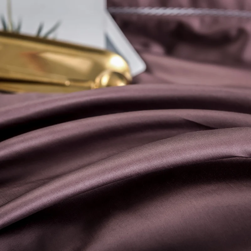 Европейский стиль Ropa De Cama сплошной цвет 3 шт 60s длинный штапельный хлопковый