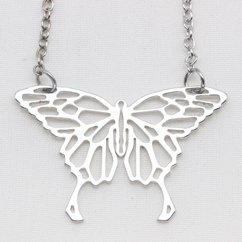 Ожерелие с бабочкой из оригами из медной ювелирной стали для женщин в подарок на день рождения другу с возможностью доставки YP6405.