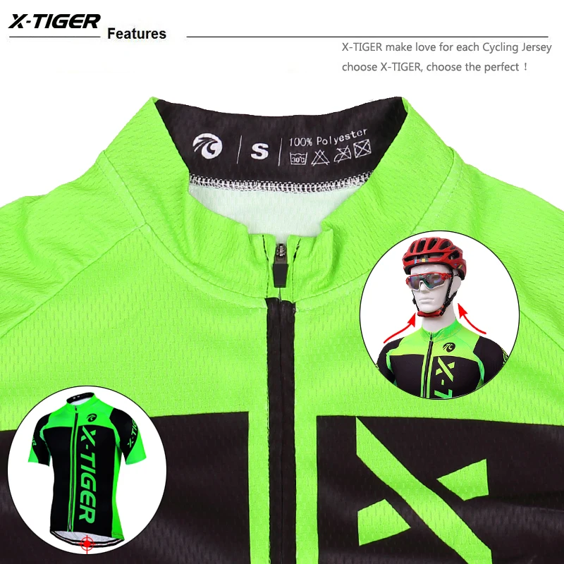 X-Tiger, полиэстер, профессиональный комплект Джерси для велоспорта, MTB, одежда для велоспорта, спортивная одежда для велоспорта, одежда для велоспорта, Майо, Ropa Ciclismo, комплект для велоспорта