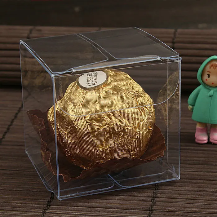 Прозрачные водонепроницаемые прозрачные коробки из ПВХ 100 шт. 4*4*4 см маленькая