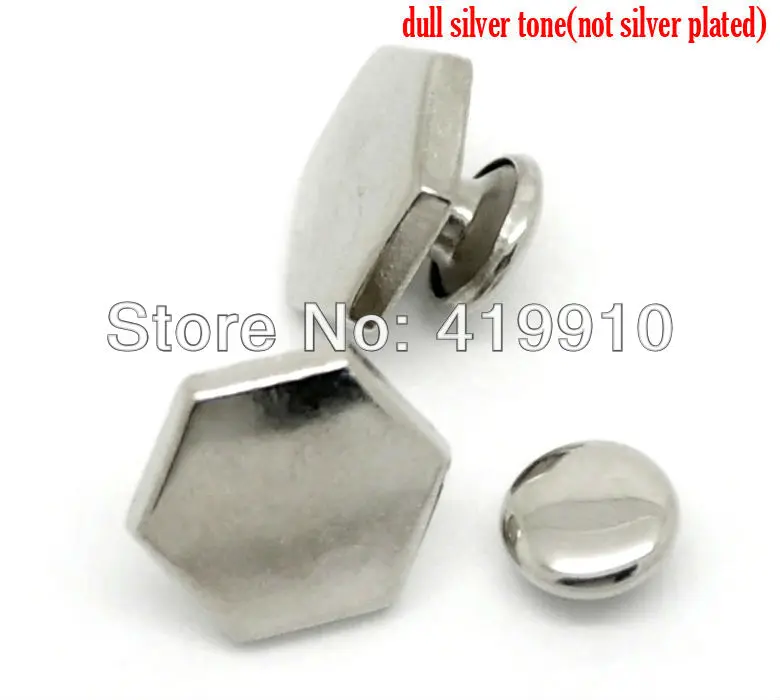 Бесплатная доставка 50 комплектов Серебристые шестигранные заклепки гвоздики 13