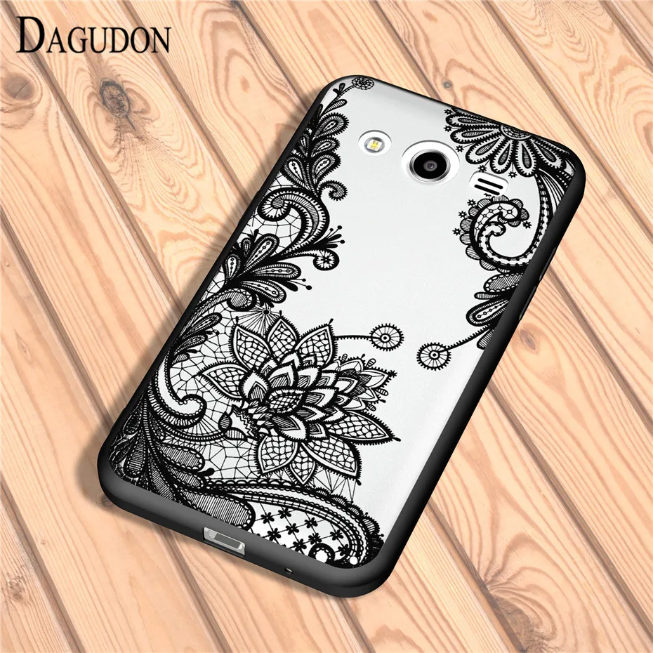 DAGUDON Clear Phone Cases for Samsung galaxy Core 2 G355 Mandala Vintage lace Funda Full Cover Case For G355H Hot |