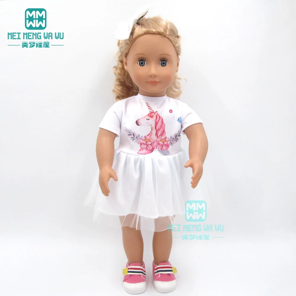 Кукольная одежда для 45 см американская кукла платье с героями мультфильмов