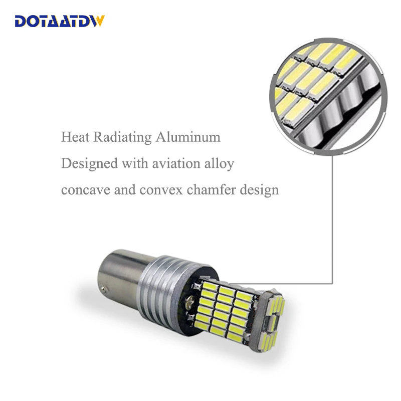 1x1156 BA15S P21W светодиодный лампы 4014 SMD автомобиля Резервное копирование Фары заднего