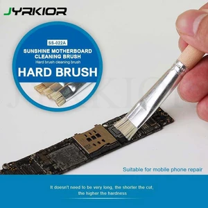 Jyrkior мобильный телефон материнская плата коврик для сварки, щетка для чистки Жесткие щетки жесткая Кисть для нанесения паяльной пасты на печатные платы сварочный масляный поток чистым инструментом