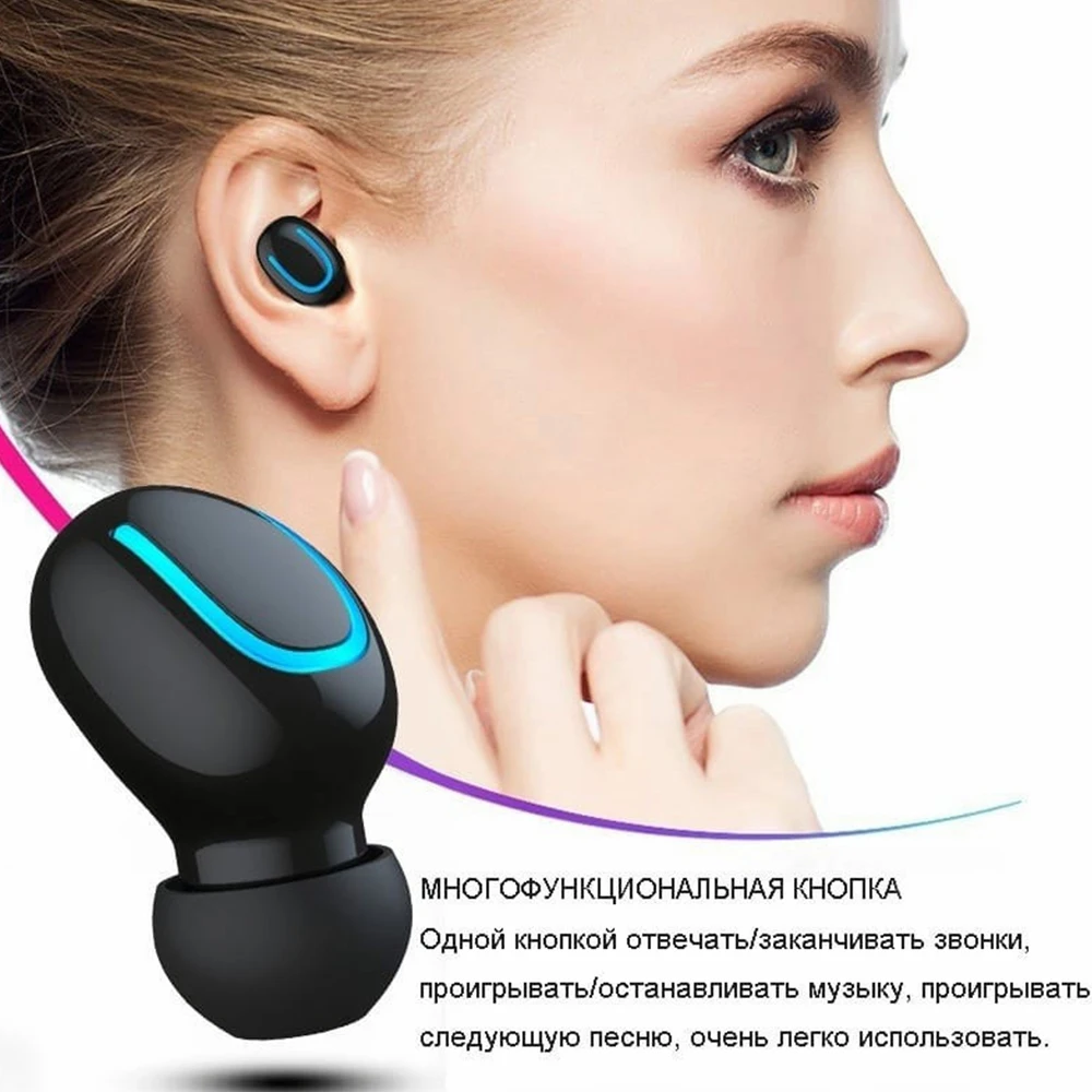 Беспроводные наушники HAZZEL Bluetooth 5 0 Blutooth гарнитура Handsfree спортивные игровая для