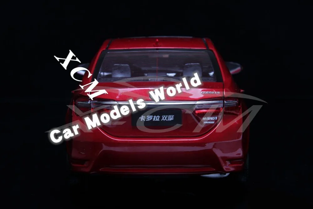 Литая модель автомобиля для Corolla Hybrid Premium 1:18 (красный) + маленький подарок! |