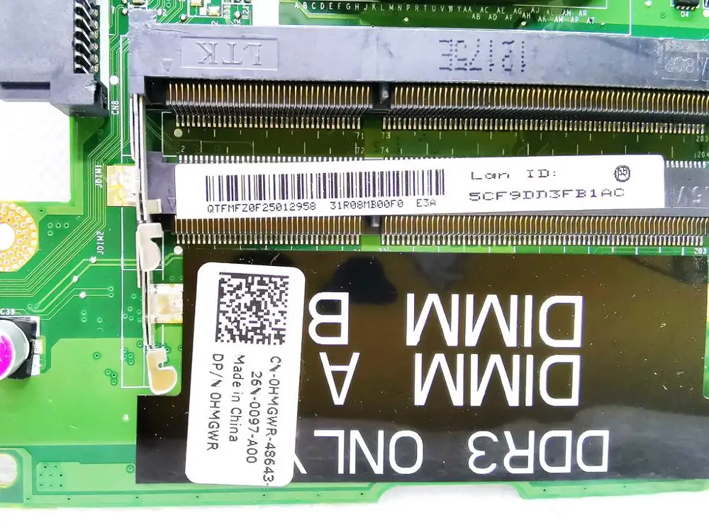 Оригинальный Для DELL 5420 Материнская плата ноутбука GT630M 1 ГБ DA0R08MB6E2 CN-0HMGWR испытанное