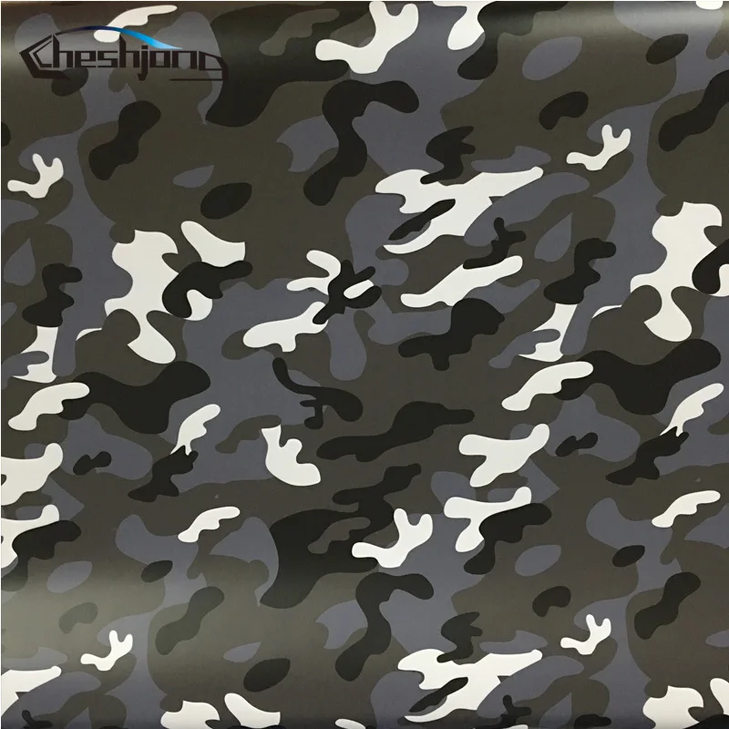 Черный белый синий Jumbo Camo пленка Arctic Camouflage виниловая для автомобиля наклейка