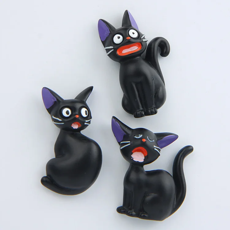 (3 pieces / lot)Miyazaki Anime [Witch Home Delivery] black cat creative three-dimensional refrigerator | Дом и сад