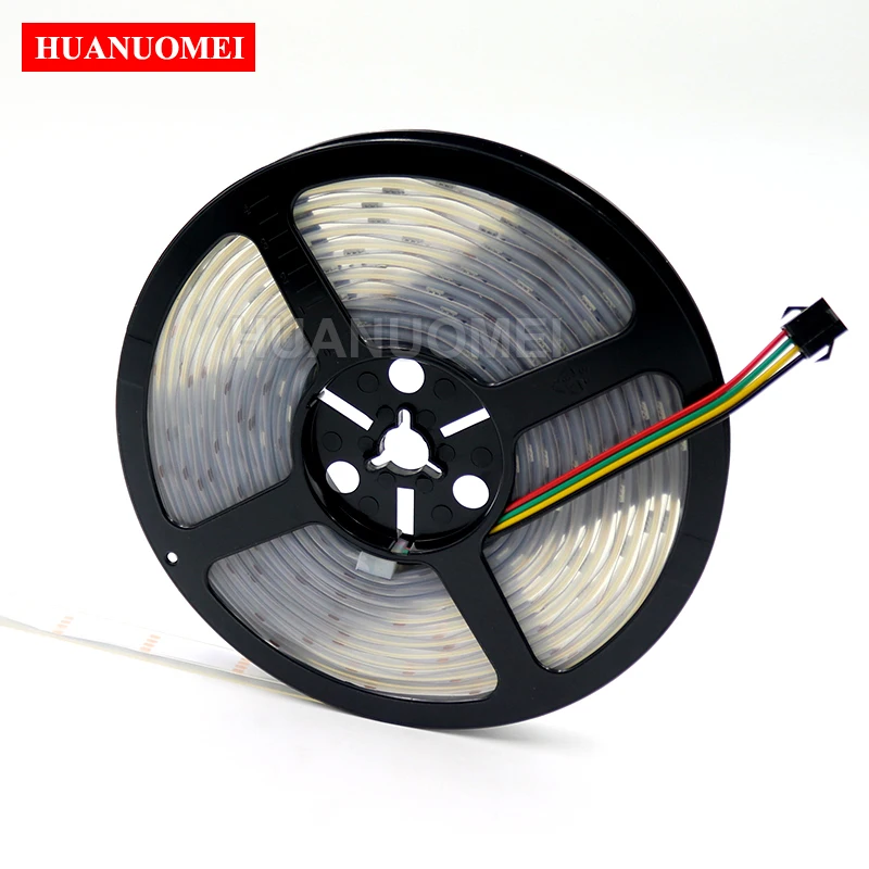 1 м/2 м/5 м APA107 Светодиодные ленты RGB пикселей Лента светильник, 5V 5050 SMD адресуемых Smart 30/60/72/144 светодиодный s/m, белый/черный печатных плат, IP20/IP65/IP67