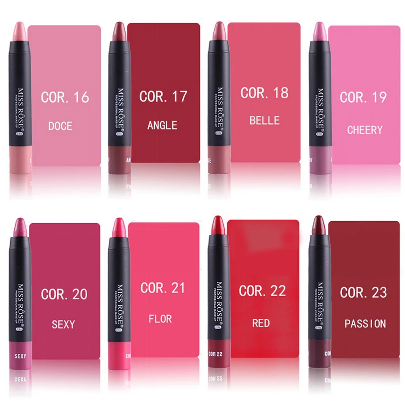 MISS ROSE Витамин Е водонепроницаемые карандаши для губ Матирующая косметика