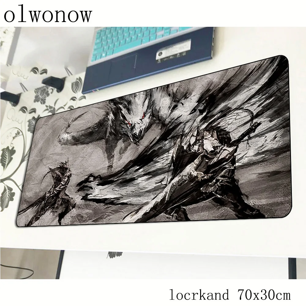 Коврик для мыши Monster Hunter компьютерный геймерский коврик 70x30 см большой под заказ
