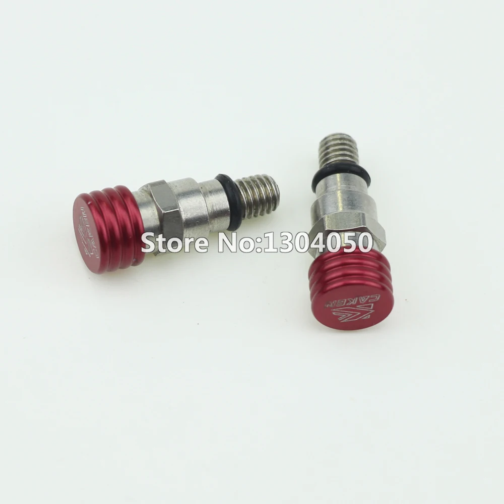 New Fork Bleeder Pressure Relief Valve M5 x 0.8 Red Button For KXF YZF CRF MX Dirt Bike Motorcycle Motorcross Dirtbike | Автомобили и