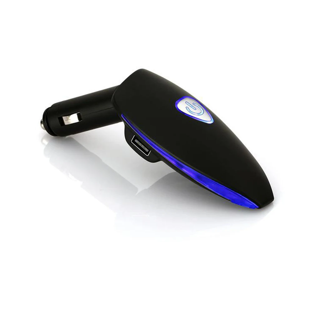 Черный Автомобильный очиститель воздуха двойной USB Fogger машина De-smoke анион Автомобильный цифровой дисплей вентилятор освежитель воздуха с ароматерапией CP010 - Цвет: Черный