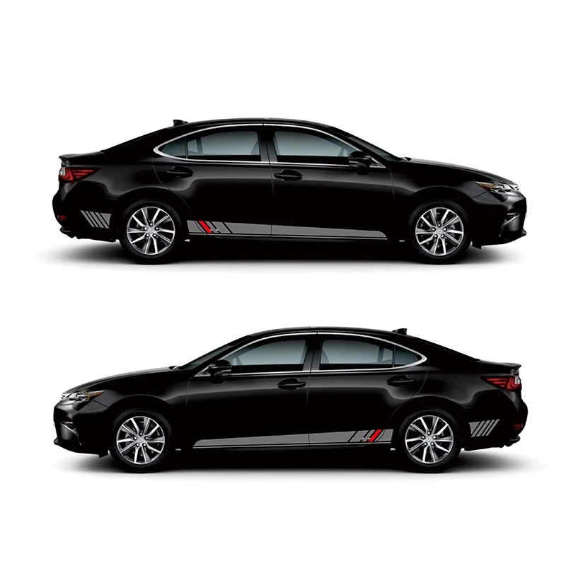 TAIYAO автомобильный стильный спортивный автомобильный стикер для Lexus ES200 ES300 300h Mark Levinson автомобильные аксессуары и наклейки авто стикер - Название цвета: Black car