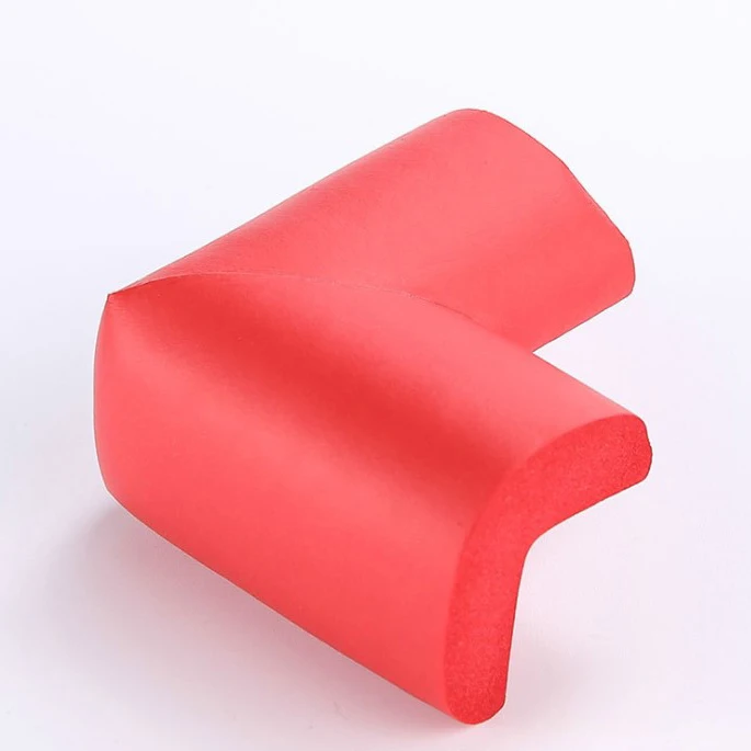 8 PCS Red 8 шт. 55 мм* 55 мм* 12 мм утолщенная угловая Защитная пленка для стола с бесплатной лентой защита от детей мягкая накладка - Цвет: 8 PCS Red