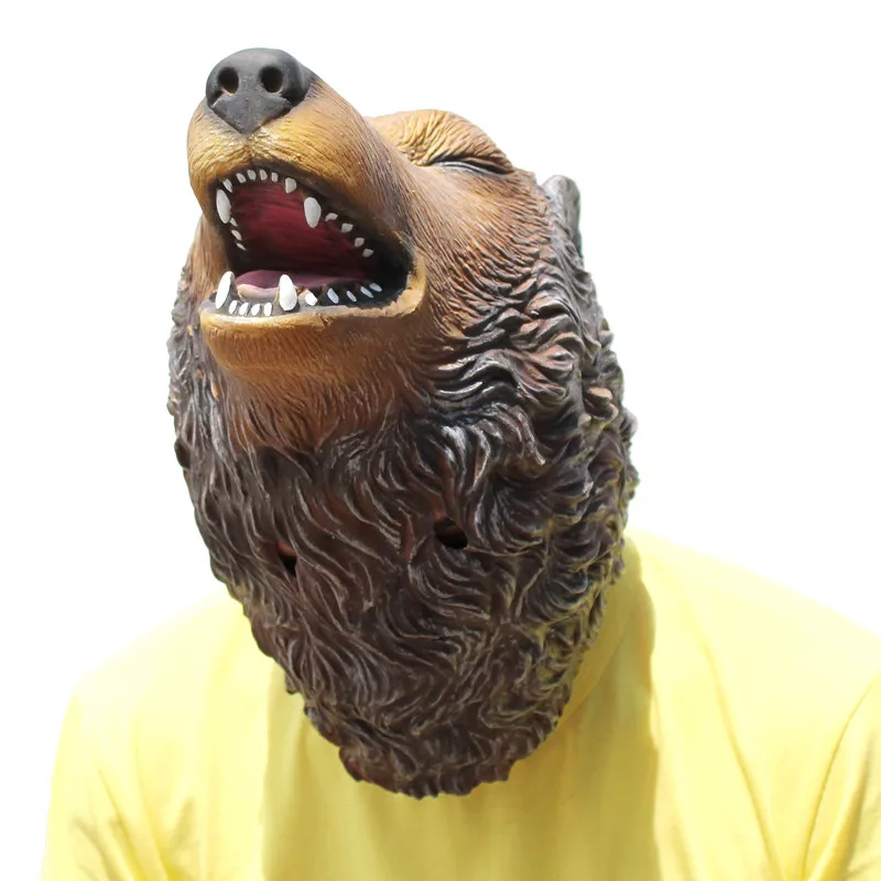 Маска Из Латекса страшного волка дышащая Новинка маска на всю голову для