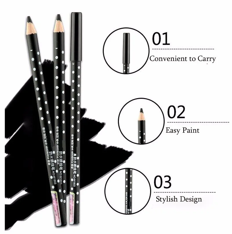Bittb 30 шт. черный Подводка для глаз карандаш Водонепроницаемый Eye Liner Цвета ручка