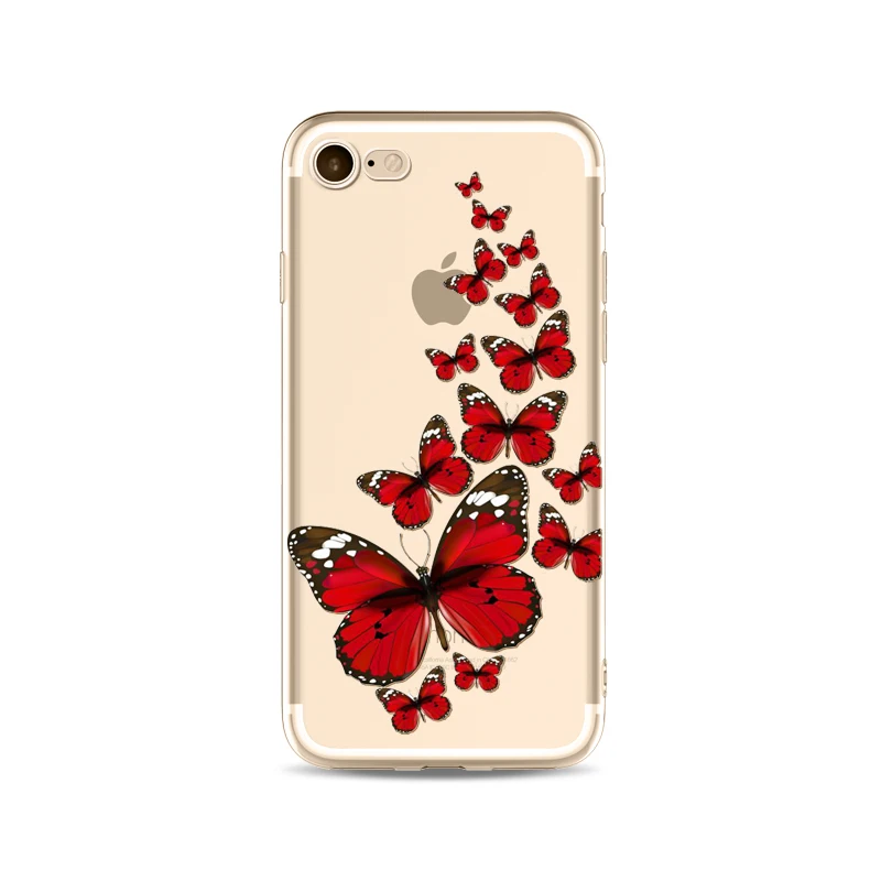 Napeyin чехол для телефона iPhone 6 6S 7 8 плюс SE 5 5S обувь девочек кошка Мандала банан панда