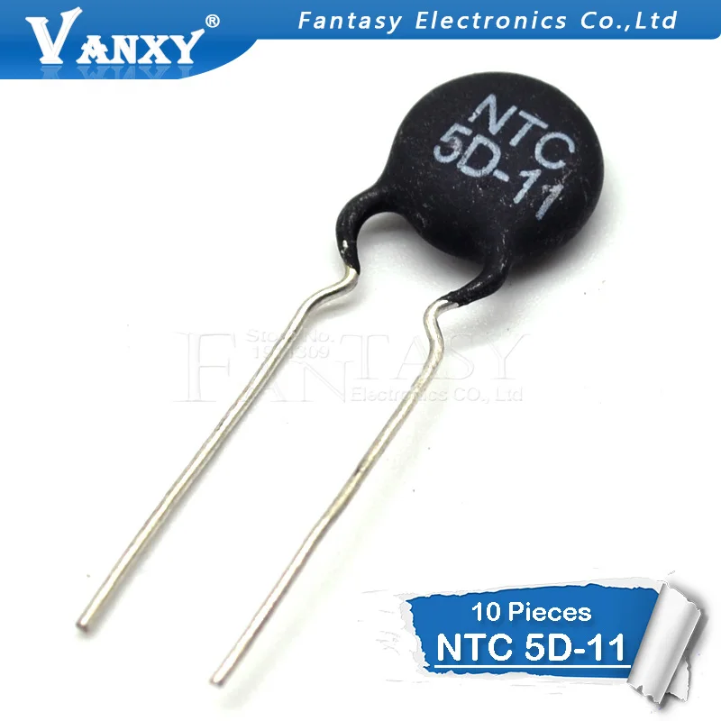 10 шт. Термистор резистор NTC 5D 11 тепловой резистор|thermal resistor|ntc 5d-11ntc resistor |