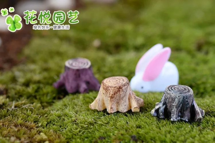 Искусственные мини корень пень сказочные садовые миниатюрные украшения гномы