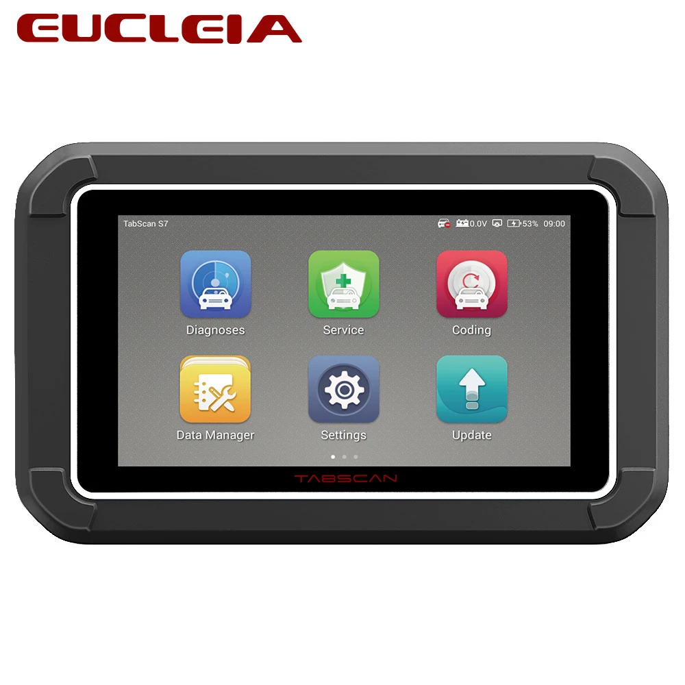 Автоматический сканер EUCLEIA S7C OBDII полная система считыватель кодов OBD2 поддержка