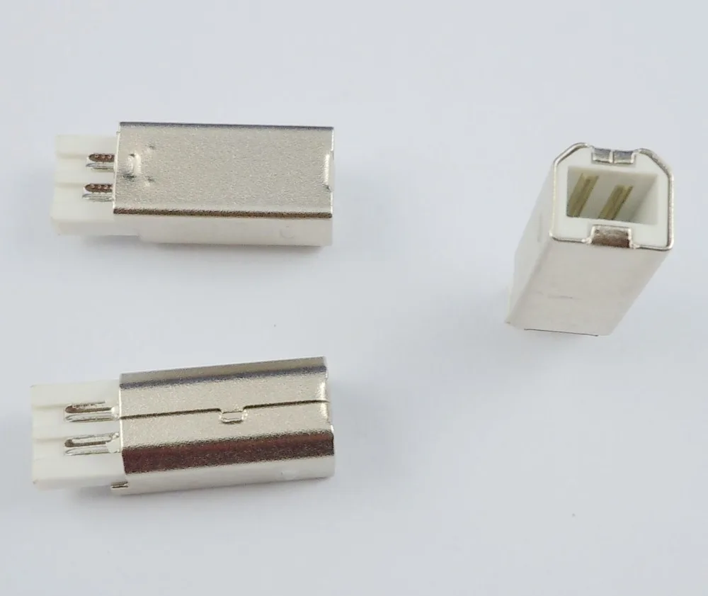 Штепсельная Вилка USB Type B для DIY 20 шт.|socket connector|socket msocket usb |