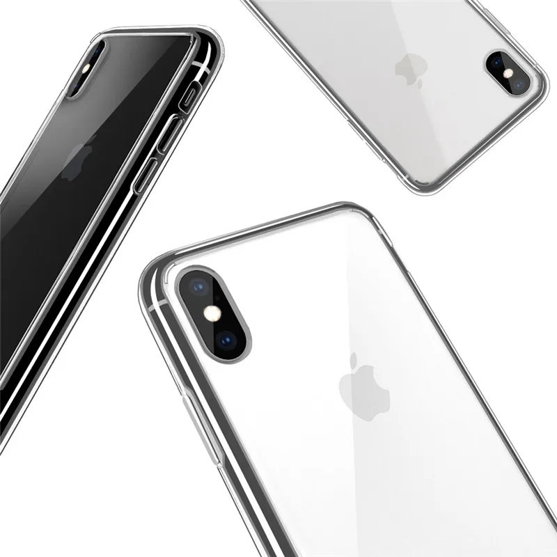 1:1 Официальный Стиль Прозрачный чехол для телефона для iPhone 8 7 6 6s Plus HD прозрачный противоударный чехол для iPhone X Xr Xs Max